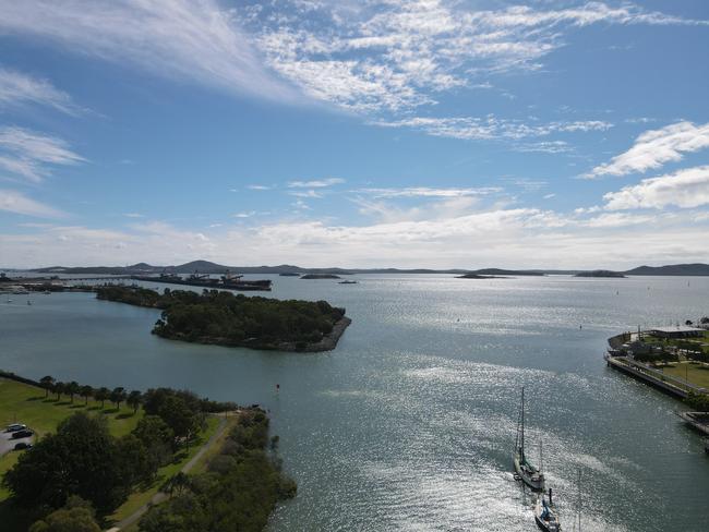 Gladstone Harbour taken by a DJI Mavic Air 2 drone.