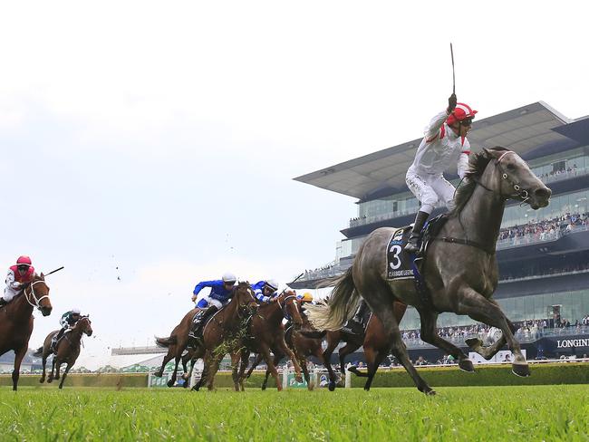 SYDNEY, AUSTRALIA - OCTOBER 17: Kerrin McEvoy on Classique Legend wins race 7 the TAB Everest during Sydney Racing at Royal Randwick Racecourse on October 17, 2020 in Sydney, Australia. (Photo by Mark Evans/Getty Images)