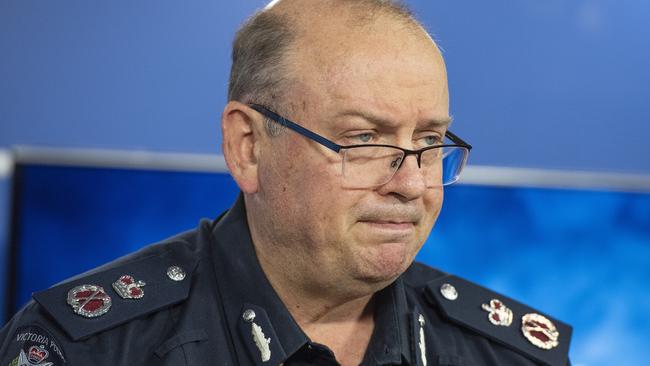 Victoria Police chief Graham Ashton said authorities would move quickly. Picture: AAP Image/Ellen Smith