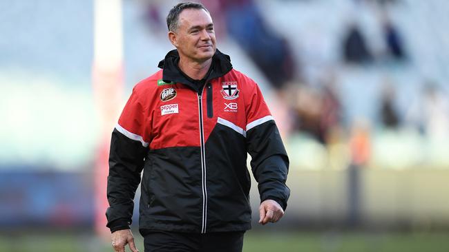 Alan Richardson and St Kilda have an early chance to answer their critics. Picture: Julian Smith. 