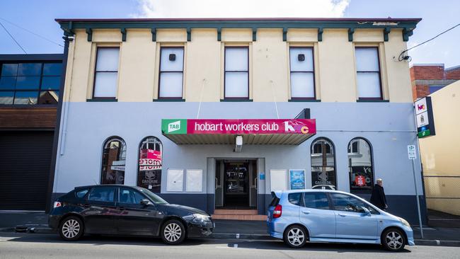 The Hobart Workers Club building on Liverpool St, Hobart. Picture: Richard Jupe