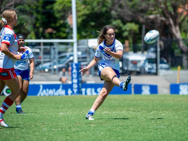 Chelsea Makira of the Bulldogs. Picture: Thomas Lisson