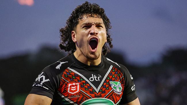 Dallin Watene-Zelezniak and the Warriors have locked up a top-four finish, the club’s first since 2007. Picture: Getty Images