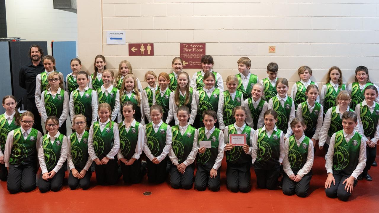 Jones Hill State School Concert Band at the Gympie Eisteddfod. July 31, 2023. Picture: Christine Schindler