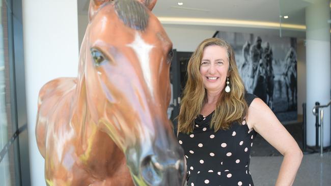 Sharon Sannut from Melbourne ready for a big day at Darwin Turf Club. Picture: (A)manda Parkinson