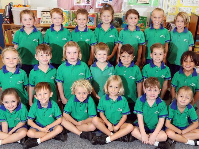 Miami State School prep class. BACK ROW Charlotte Duncan, Jack Hadden, Benson McDonald, Lakoda Razum-McArthur, Indigo Turner, Scarlet Christie, Tryden Muller MIDDLE ROW Mia Cannon, Brody Anderson, Indi Lovelock, Nixon Baber, Ethan Campbell, Ella Marshall, Mahalia Tauri FRONT ROW Lillian Allen, Henry Ashton, William Cuddon, Kitty Mitton, Charles Marsham, Hannah Platts Photo by Richard Gosling