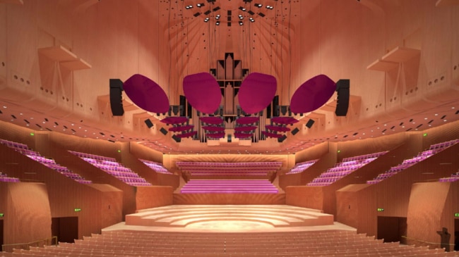 Artist impressions of the redevelopment of the Joan Sutherland Theatre at the Opera House.