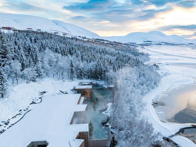 Forest Lagoon spa facility near Akureyri in northern Iceland.