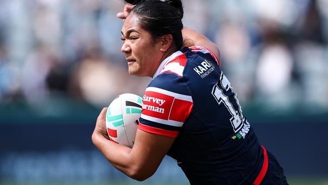 Roosters player Eliza Lopamaua won't play again this season unless the club makes the grand final. Picture: NRL Photos