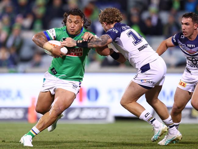 Josh Papali’i and the Raiders couldn’t overcome the Cowboys. Photo: Mark Nolan/Getty Images