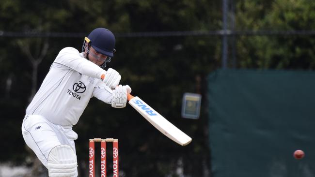 Tom Rogers during a Second XI match for Victoria.