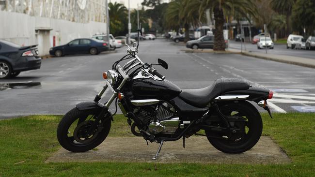 The City of Port Phillip has banned motorcycles from parking on the footpath on a popular St Kilda strip. Picture: Chris Eastman