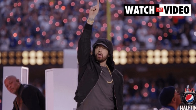 Eminem Rocked A Brand New Air Jordan 3 PE For the Super Bowl LVI