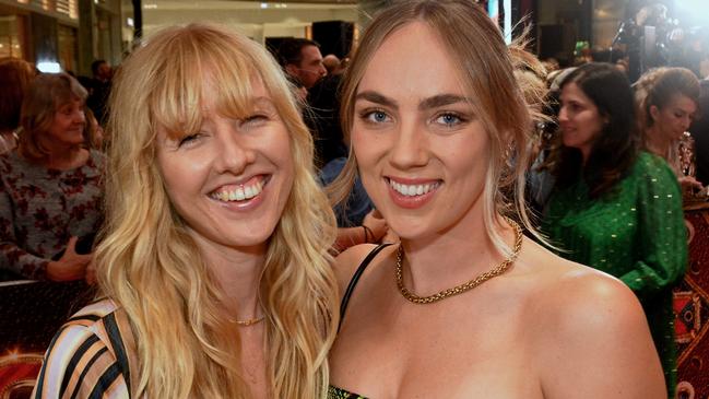 Anysha Rankin and Giorgia Stewart at Australian premiere of ‘Elvis’ at Event Cinemas Pacific Fair, Broadbeach. Pic: Regina King