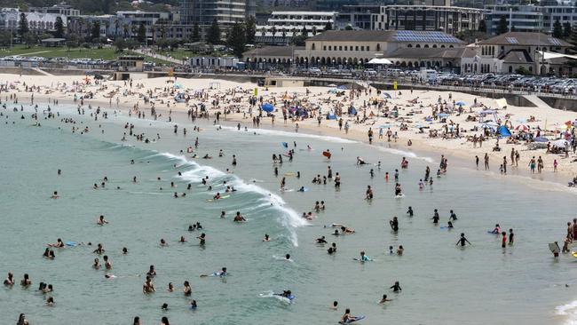 Bondi Beach on Tuesday. Picture: Monique Harmer