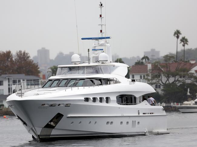 The guests enjoyed a gloomy day in Sydney on the Infinity Pacific. It was the same one seen on Stu and Sophie’s date on The Bachelorette. Picture: Christian Gilles