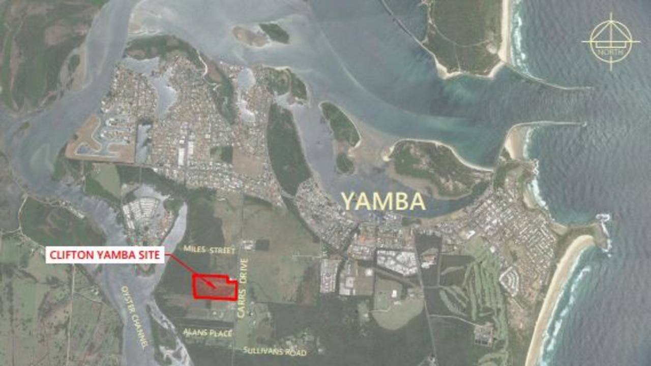 The 'Clifton Yamba' proposed development for Carrs Drive, Yamba is a 216 dwelling, $80 million over 50s manufactured housing estate.