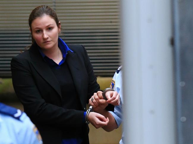 Harriet Wran being taken to and from court last week, where her murder charge was dropped. Picture: Adam Taylor