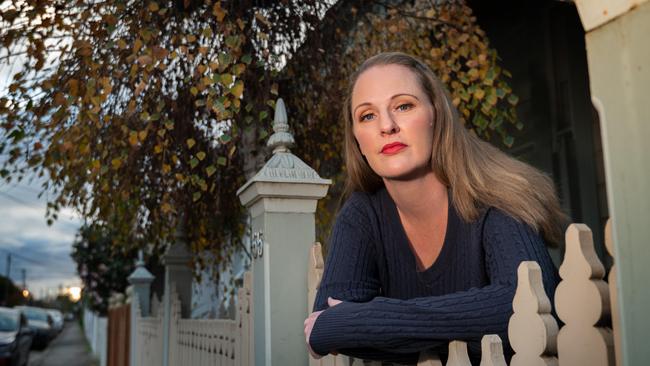 Single mother Amanda Bingham is in subsidised rental accommodation with her daughter, and “hoping and praying” her lease will be extended. Picture: Tony Gough