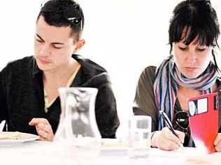 Morgan Fraser (right) in the Electrolux Appetite for Excellence Food and Wine program. Picture: Contributed