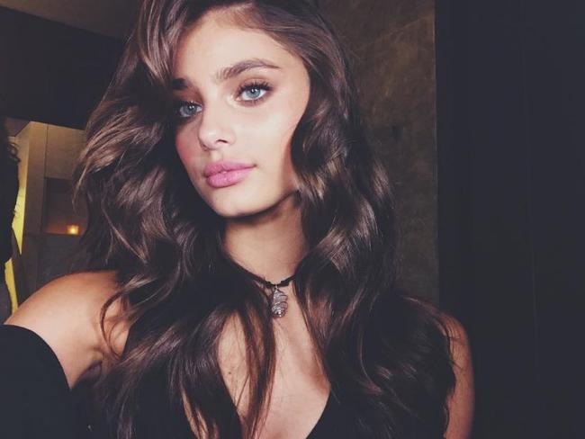 Taylor Hill on November 28, 2016 ahead of the 2016 Victoria's Secret Fashion Show in Paris ... 