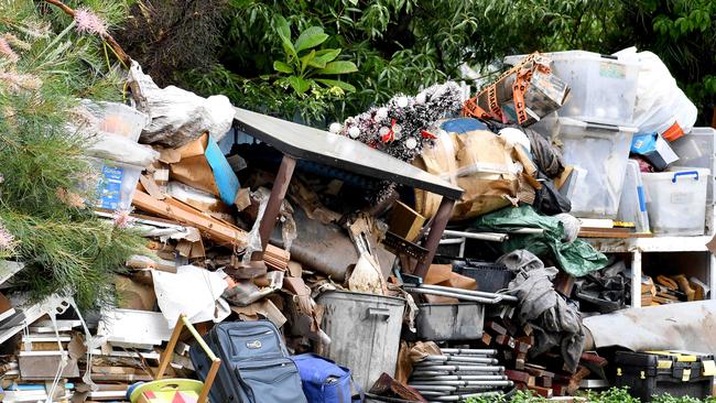 The big clean up continues in Windsor. Picture: John Gass