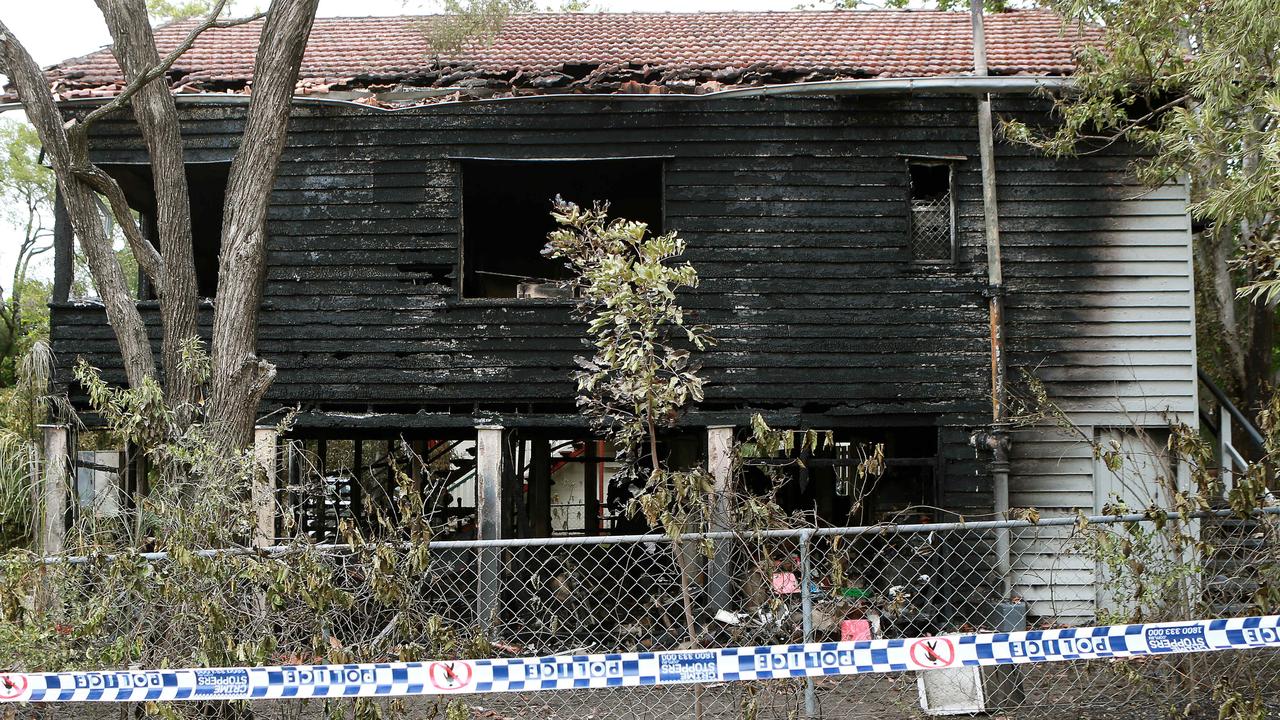 The Chermside home where Ms Parkes was trapped during the fire. (AAP/Image Sarah Marshall)