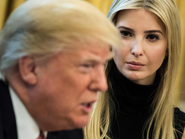 Ms Trump said being questions surrounding sexual misconduct claims surrounding her father was inappropriate. Picture: Brendan Smialowski/AFP