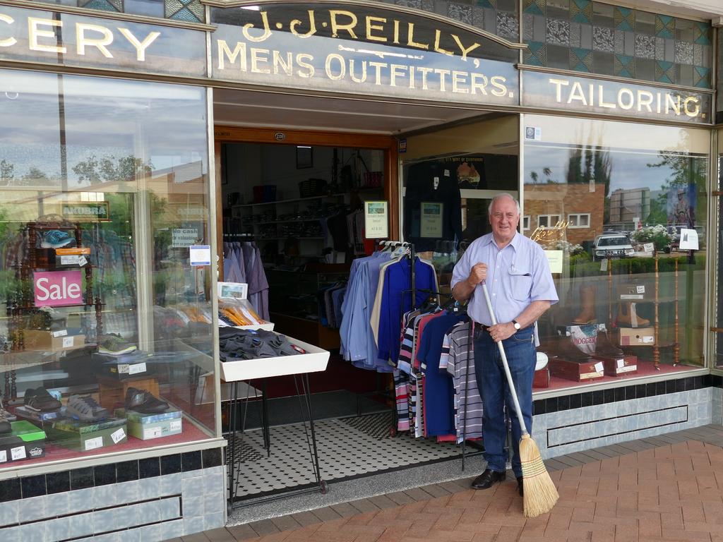 John Reilly is a third-generation owner of his store but sadly the drought is forcing him out of business. Picture: Alexandra Bernard