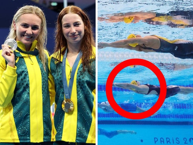 The Paris Olympics pool is a bit slow.