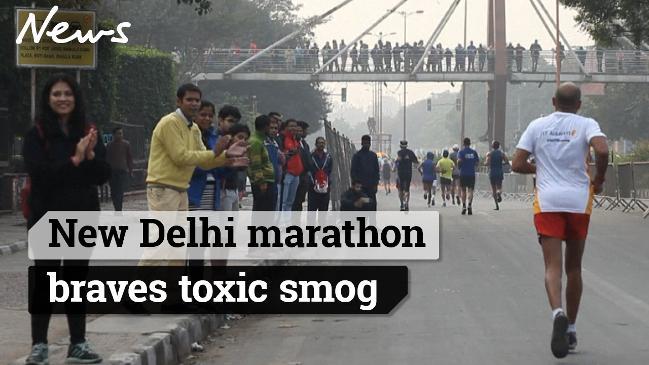 New Delhi marathon braves toxic smog