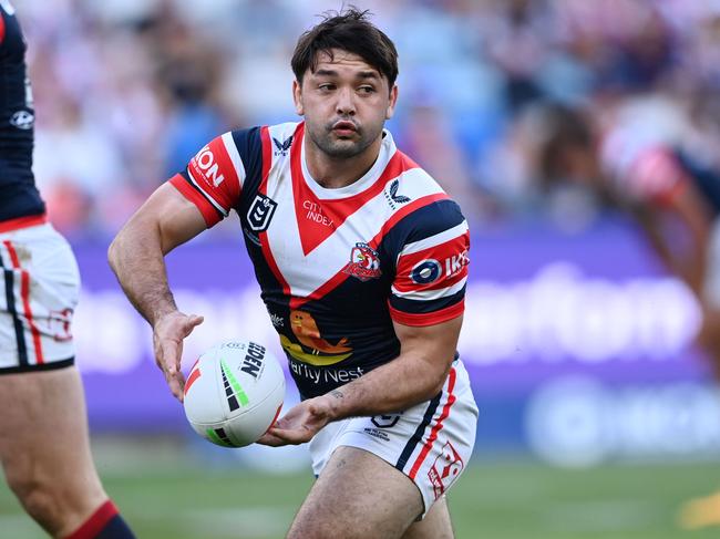 Brandon Smith left the field before halftime with a knee injury. Picture: NRL Photos