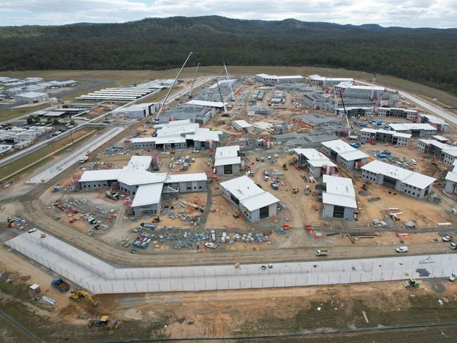 Construction work is underway for a new high-security prison 12km northeast of Gatton, with the 1536-bed centre to be called the Lockyer Valley Correctional Centre opening in 2024. Photo: Corrective Services Queensland.