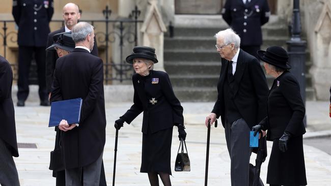 Prince Harry will be seated next to 86-year-old Princess Alexandra (above), 56th in line to the throne, for his father King Charles’ coronation. Picture: Chris Jackson/Getty Images