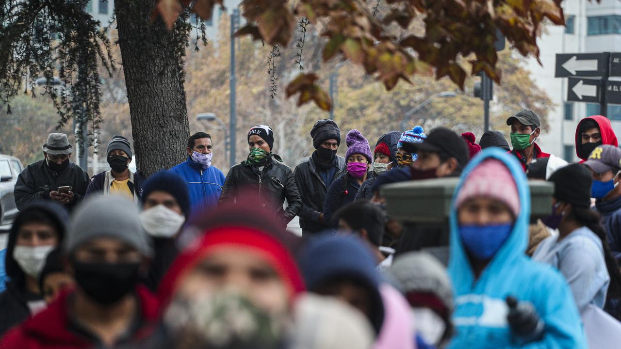 Chile has seen a burst in cases recently. Picture: Esteban Felix/AP