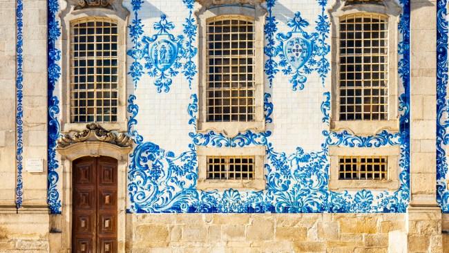 Tiled 'azulejo' church in Porto. Photo: traveler1116