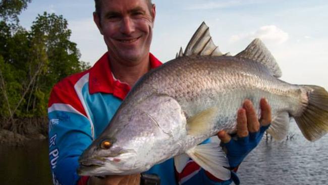 Stewie Martin with a barra