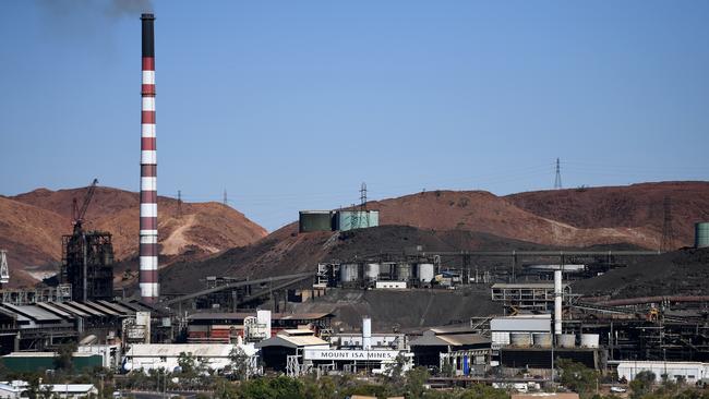 A view of the Mount Isa Mines (MIM), located on the edge of the outback city of Mount Isa. (AAP Image/Dan Peled) NO ARCHIVING