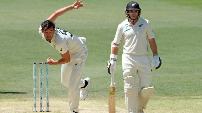 Mitchell Starc is about 15km/h faster than Wagner. Picture: AAP