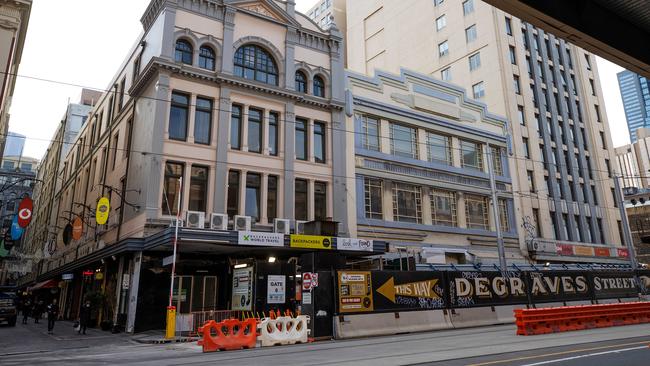 Flinders Street is the proposed site for a supervised injecting room. Picture: Mark Stewart