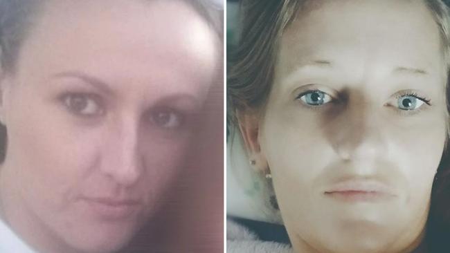 Crystal-Gay Dawn Maizey (left) and Jessica Doreen Lock (right) were appeared in Beenleigh District Court where they were sentenced over a sex worker home invasion. Picture: Supplied