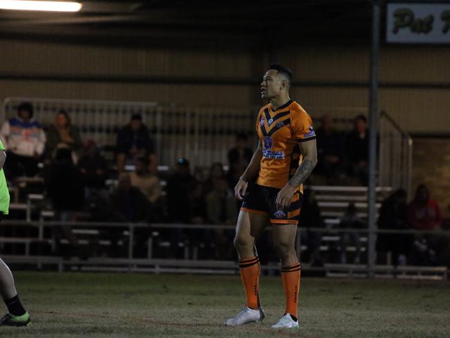 Israel Folau makes his Rugby League Gold Coast debut for Southport Tigers against defending champions Runaway Bay at Owen Park, Southport. Pic Mike Batterham