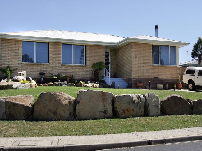 The front lawn of Nathan Woolley’s Ravenswood home, where the attack occurred.