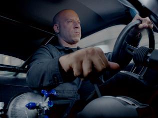 Vin Diesel (as Dom) in a scene from film The Fate of the Furious.