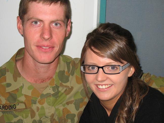 Bek and her partner, who served in Afghanistan.