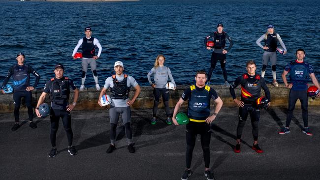 International sailors in Sydney for the SailGP event.