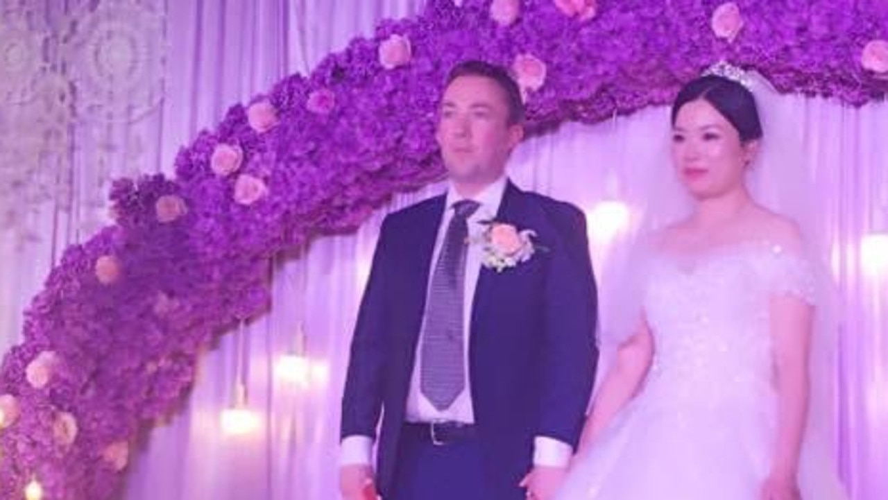 The pair married in 2017 in China. Picture: Facebook