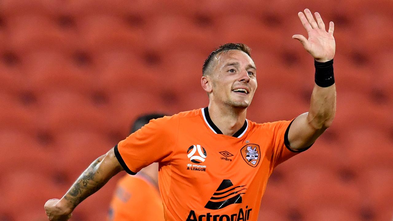 Eric Bautheac bagged a brace ot help Brisbane down Wellington