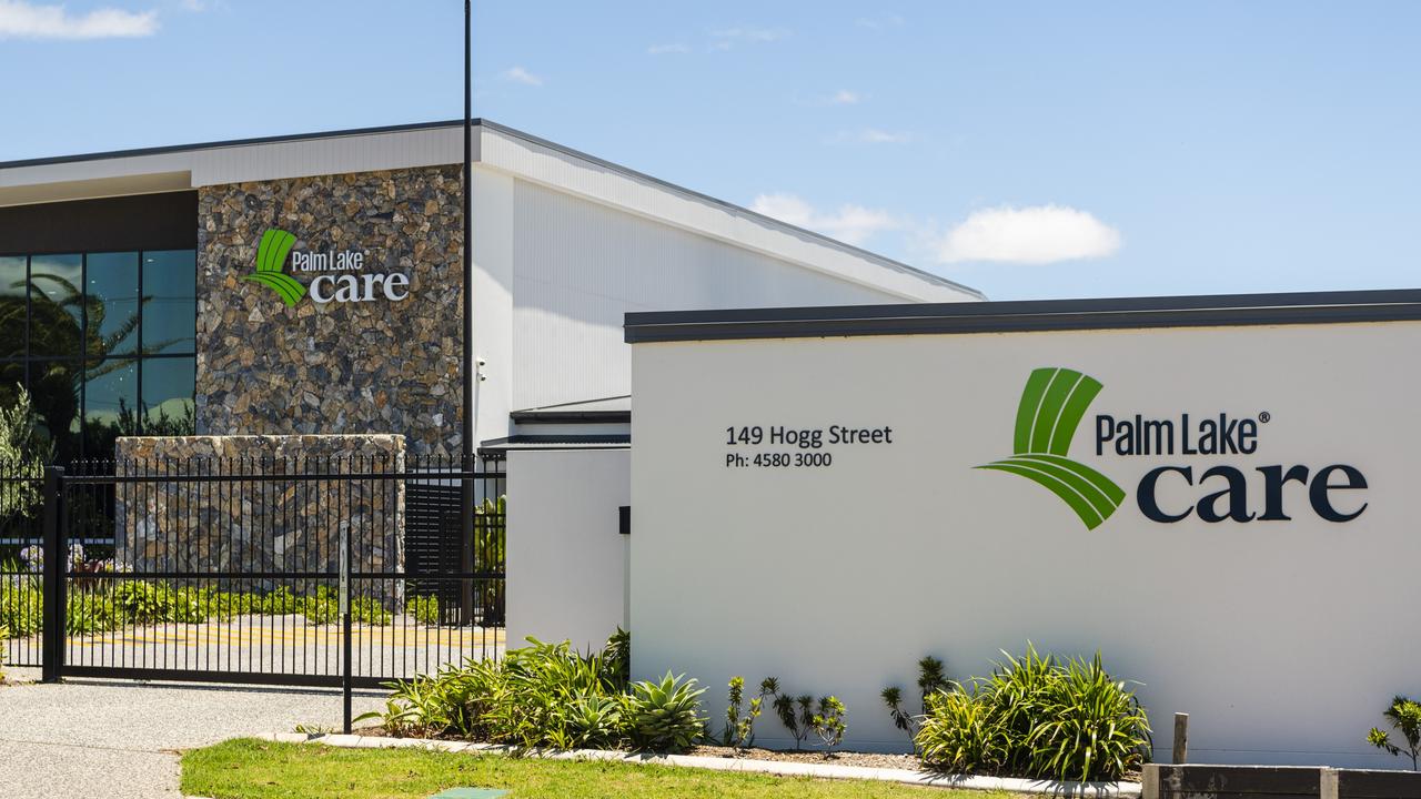 Palm Lake Care aged care facility in Toowoomba is believed to have had staff and patients test positive to Covid. Picture: Kevin Farmer