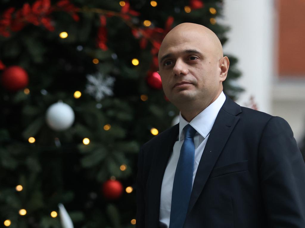 Health Secretary Sajid Javid urged the public to get their boosters. Picture: Getty Images